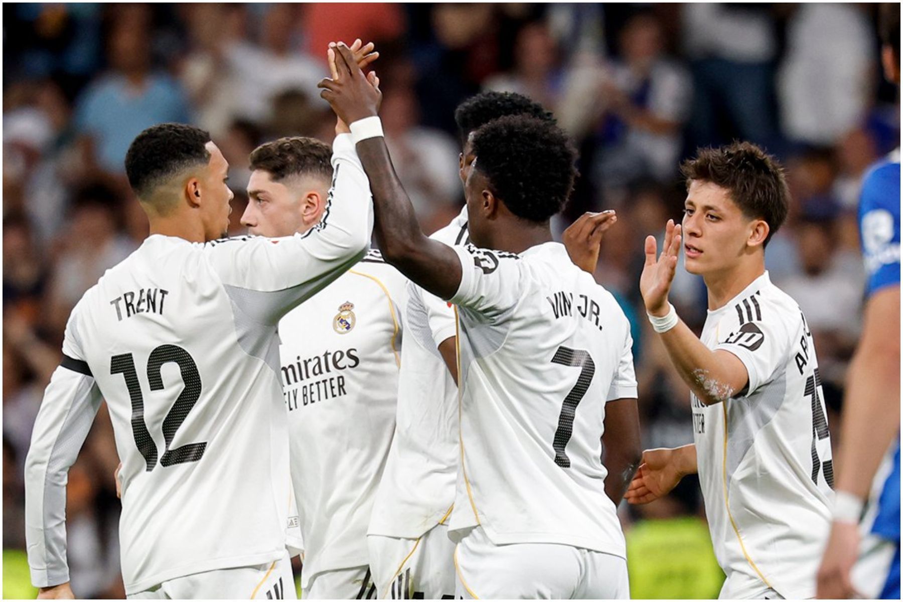Vini Jr. marca, Real Madrid bate Alavés e segue 'caça ao líder' no Espanhol