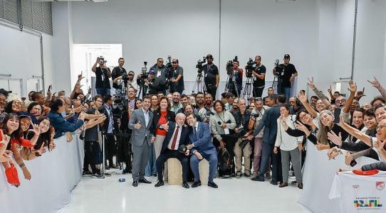 Lula em visita à Unidade Tamanduatehy do Campus Santo André da UFABC