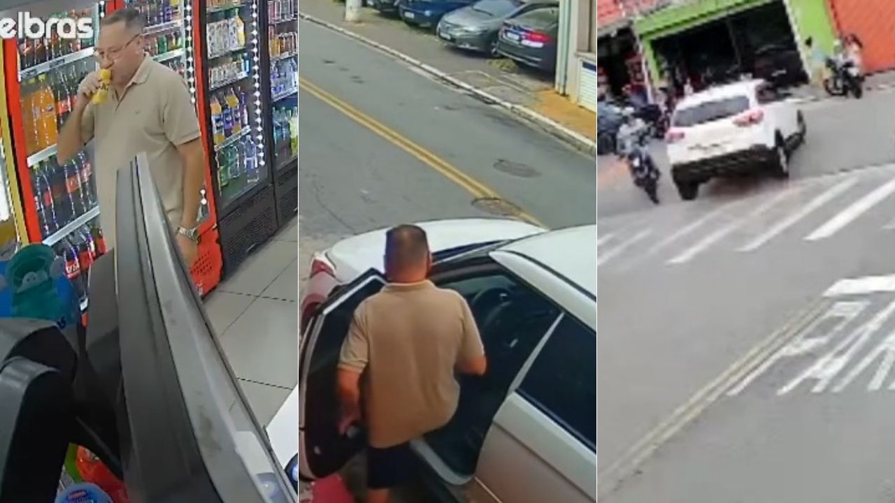 Motorista que matou duas crianças em SP é flagrado bebendo antes do atropelamento