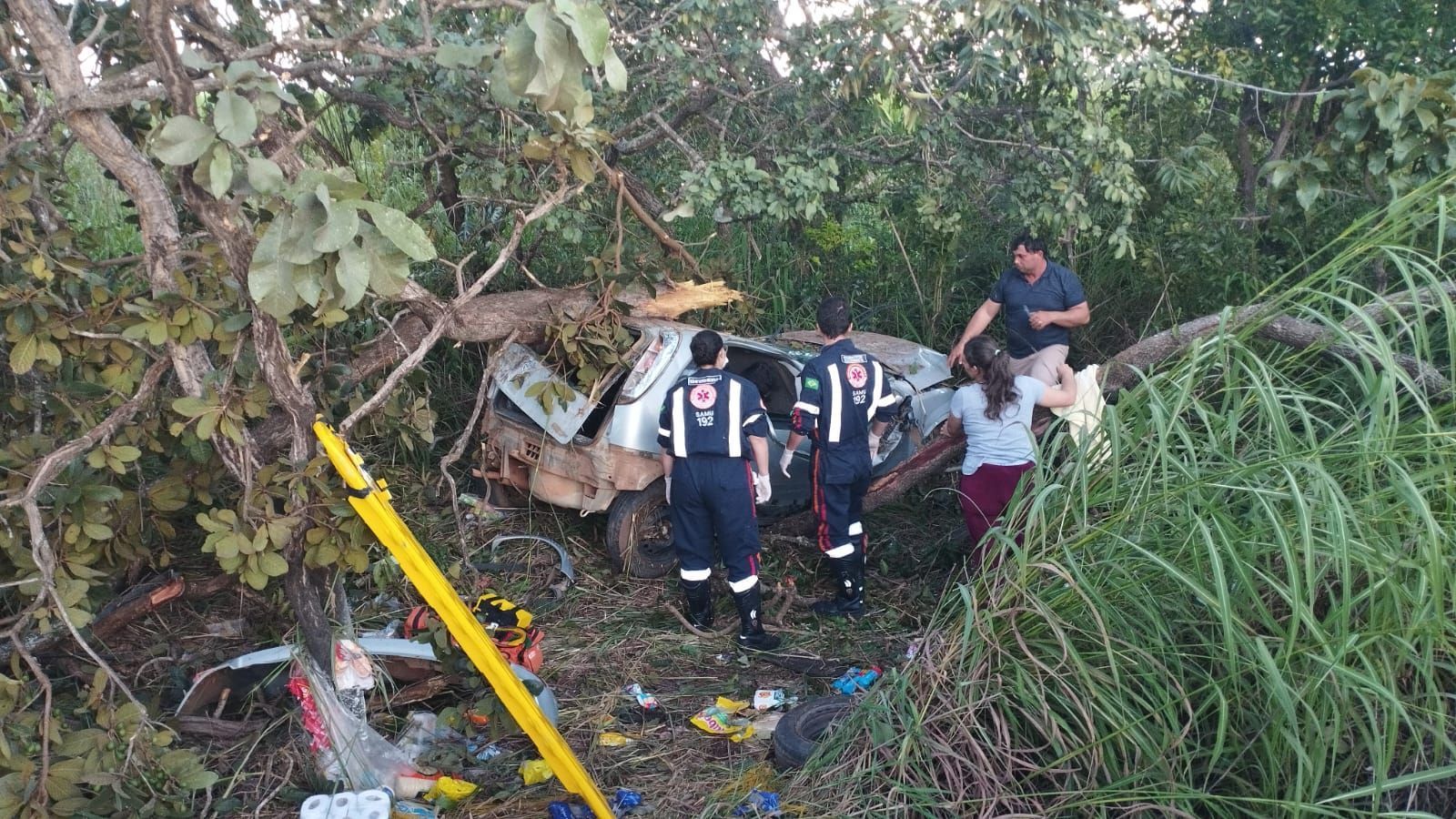 Saída de pista seguida de colisão mata motorista na BR-365, no Norte de Minas