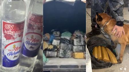 PM apreende quase 50 toneladas de maconha em bunker durante operação histórica no RJ • Imagens cedidas à Itatiaia
