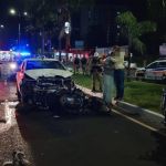 Vídeo: motorista se distrai ao celular e atropela três policiais em Uberlândia