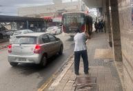 Trabalhadores do transporte coletivo fazem paralisação de advertência em Ipatinga