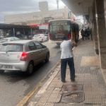 Trabalhadores do transporte coletivo fazem paralisação de advertência em Ipatinga