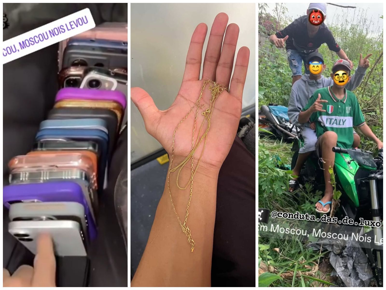Criminosos publicam vídeos de crimes nas redes sociais e exibem produtos roubados em SP; veja