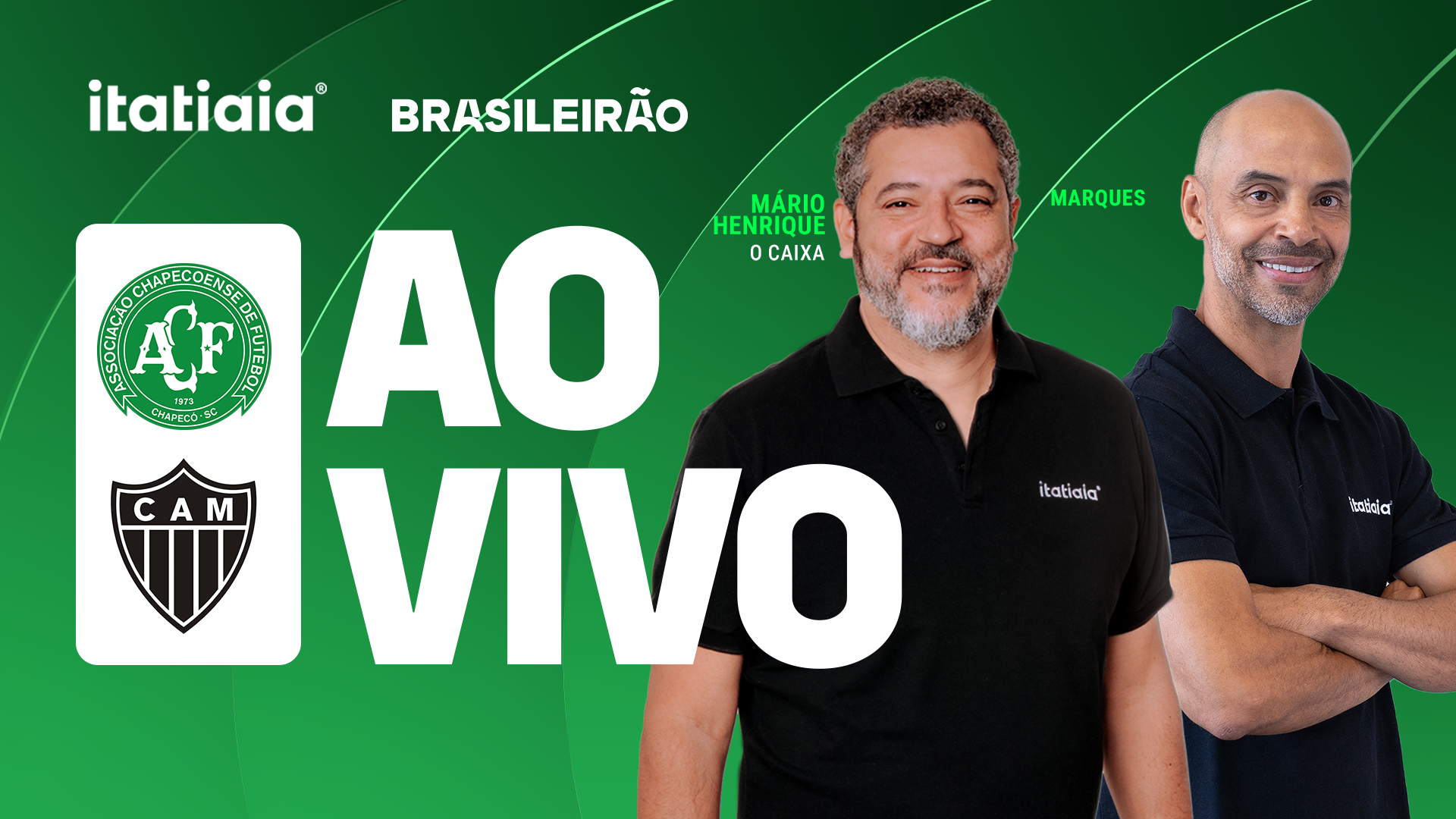 Chapecoense x Atlético: assista, ao vivo, à transmissão da Itatiaia
