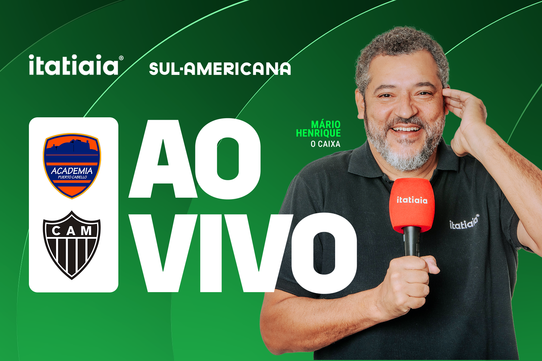 Puerto Cabello x Atlético: assista, ao vivo, à transmissão da Itatiaia