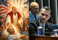 Cleitinho diz que imagem de Trump como figura semelhante a Jesus é 'blasfêmia'
