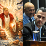 Cleitinho diz que imagem de Trump como figura semelhante a Jesus é 'blasfêmia'