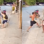 Vídeo flagra momento em que homem tenta matar a ex com machado e é morto em MG