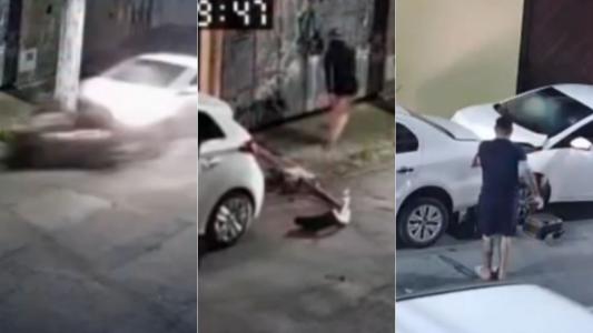 Vídeo flagra momento em que mulher é perseguida e atropelada pelo ex-namorado em SP