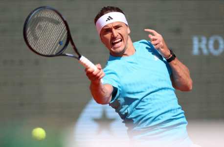 Alexander Zverev em alção em Monte Carlo