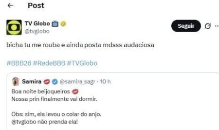 Globo entrou na brincadeira • Reprodução/X