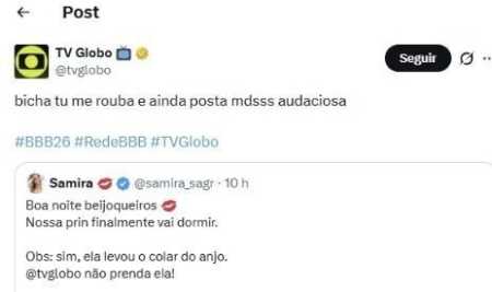 Globo entrou na brincadeira • Reprodução/X
