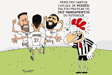 Charge do Duke sobre Santos 1 x 0 Atlético