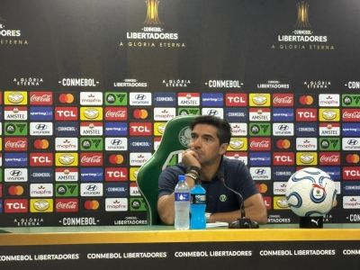 Abel Ferreira, após vitória do Palmeiras na Libertadores 2026 • Rafael Oliva/Itatiaia