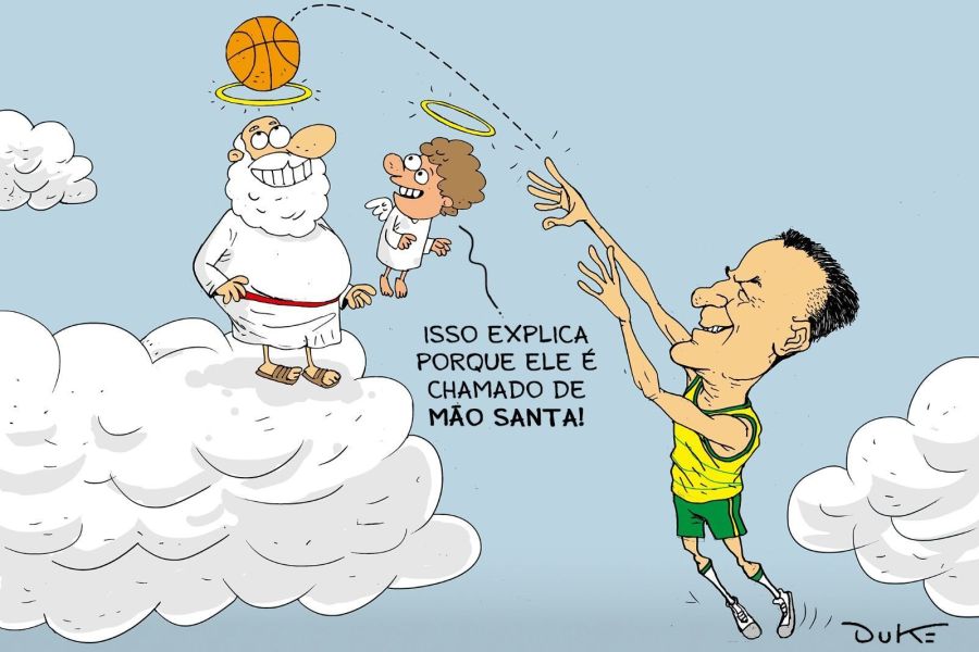 Charge do Duke | Morte de Oscar Schmidt, lenda do basquete brasileiro e mundial