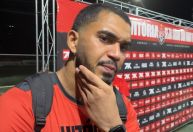 Lucas Arcanjo vê evolução do Vitória contra o Corinthians e afirma: 'Faltou só o gol'