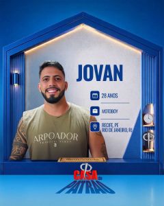 Jovan, participante da Casa do Patrão • Divulgação