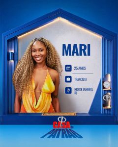 Mari, participante da Casa do Patrão • Divulgação