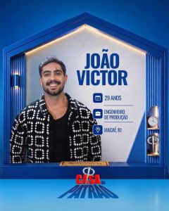 João Victor, participante do reality "Casa do Patrão" • Divulgação