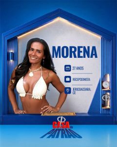 Morena, participante do reality "Casa do Patrão" • Divulgação