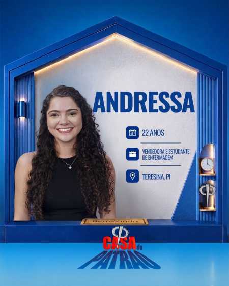Andressa, de 22 anos, é estudante de enfermagem • Divulgação / Casa do Patrão / Record