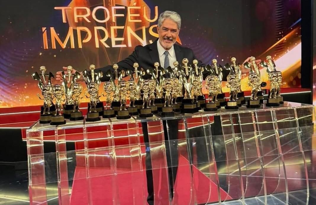 Troféu Imprensa 2026: William Bonner recebe 33 prêmios 'acumulados'