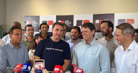 Senador Flávio Bolsonaro, pré-candidato à presidência