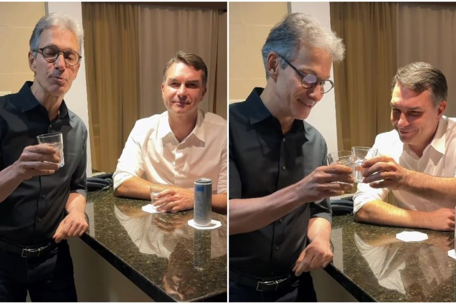 Será? Zema entra na trend e convida Flávio Bolsonaro para ser seu vice