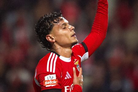 Richard Rios marcou o gol do Benfica no empate contra o Casa Pia
