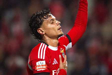 Richard Rios marcou o gol do Benfica no empate contra o Casa Pia