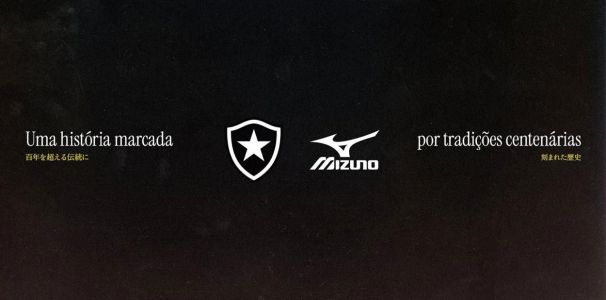 Mizuno é a nova fornecedora de material esportivo do Botafogo