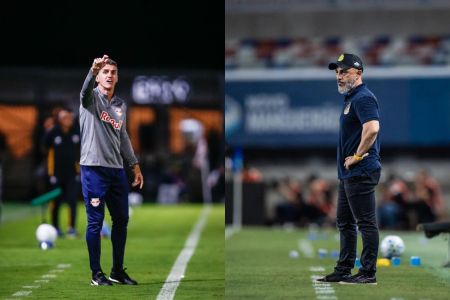 Treinadores de Bragantino e Mirassol