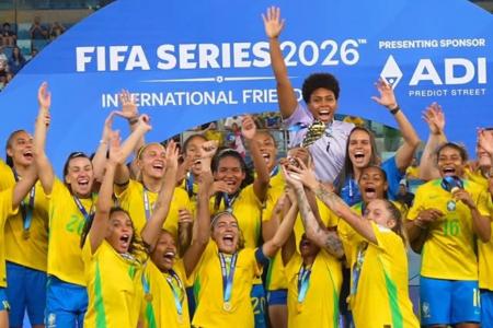 Seleção Brasileira celebra conquista da Fifa Series em 2026