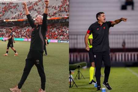 Treinadores do Furacão e do Dragão