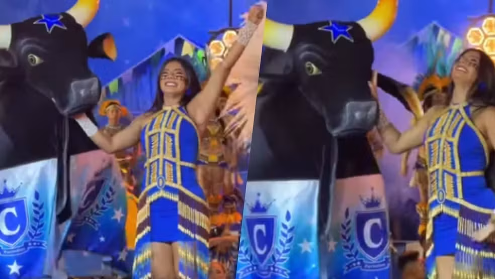 Ex-BBB 26, Marciele emociona fãs ao voltar ao Boi Caprichoso em Parintins