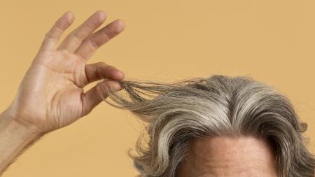 Cabelo com fios brancos