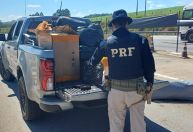 Carro de prefeitura é flagrado com mercadorias sem nota fiscal em rodovia do Sul de Minas
