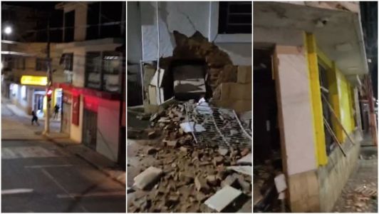 Banco ficou destruído