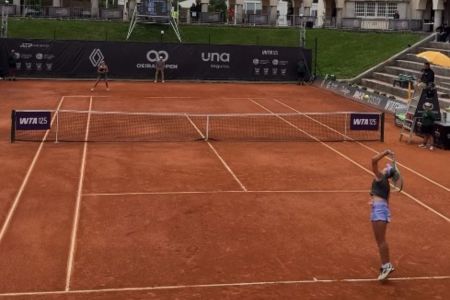 Lance de Francisca Jorge x Bia Haddad Maia, pelo WTA de Oeiras 2026