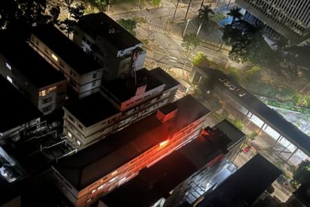 Incêndio em apartamento no Santo Agostinho, em BH • Corpo de Bombeiros/ Reprodução