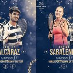 Alcaraz e Sabalenka são vencedores do Laureus, o 'Oscar do Esporte'