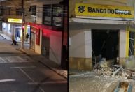Vídeo mostra bandidos colocando explosivos em banco de Guidoval, interior de MG