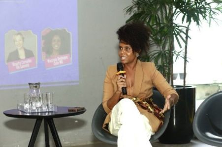 Marciele Delduque (Cufa-MG, Expo Favela MG e Taça das Favelas), no Órbi de Portas Abertas, no Órbi ICT • Camila Rocha