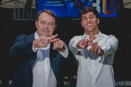 Pedrinho e Kaio Jorge na renovação do atacante com o Cruzeiro