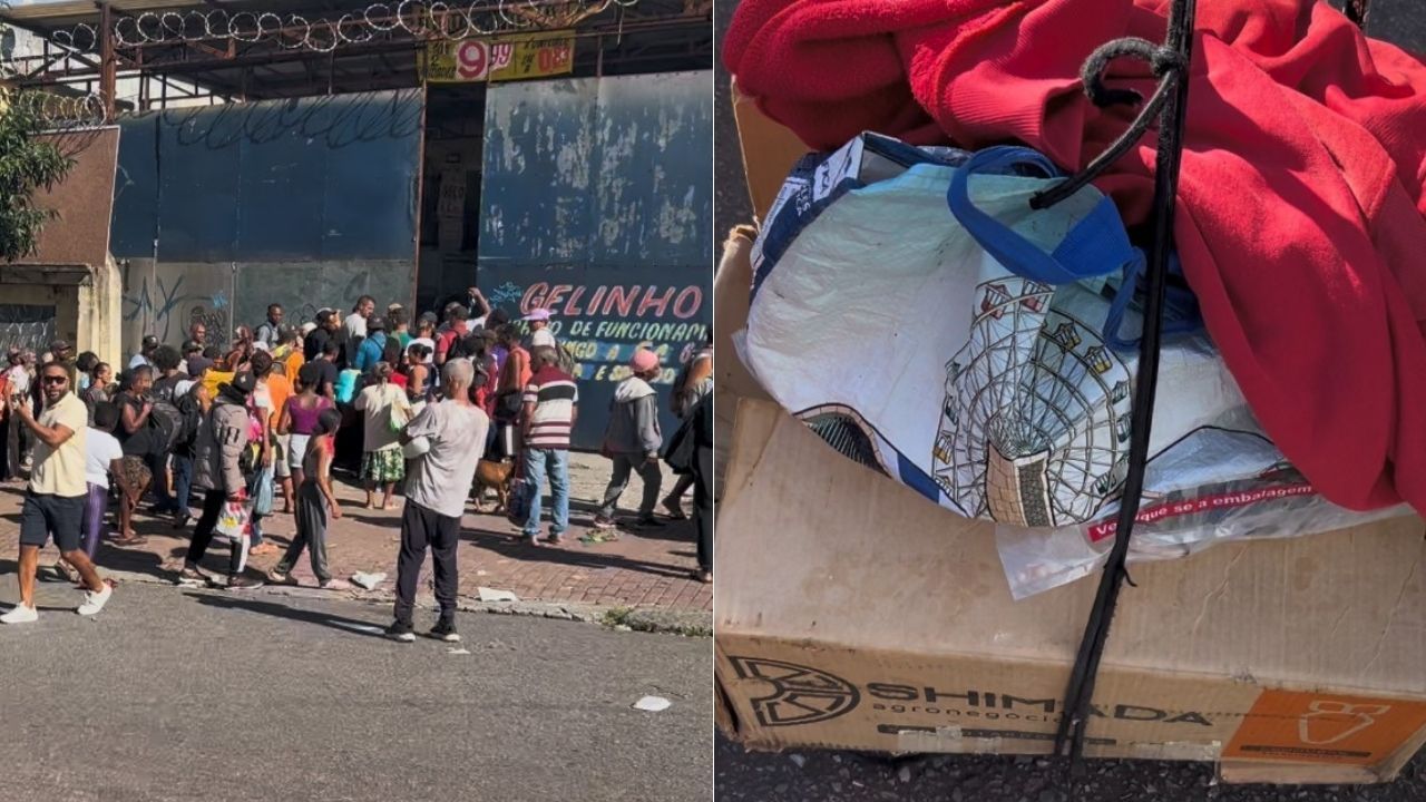 Doação de peixe em BH: homem entra na fila 4 vezes e pega 8 kg enquanto outros ficam sem