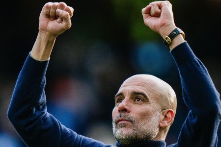 Pep Guardiola em jogo na temporada 2025/2026