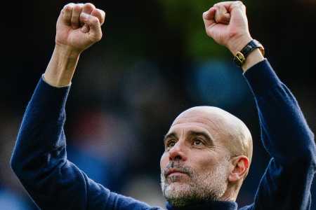 Pep Guardiola em jogo na temporada 2025/2026