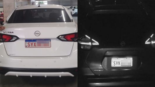 Carros de modelos diferentes têm placas bem parecidas • Imagem cedida à Itatiaia